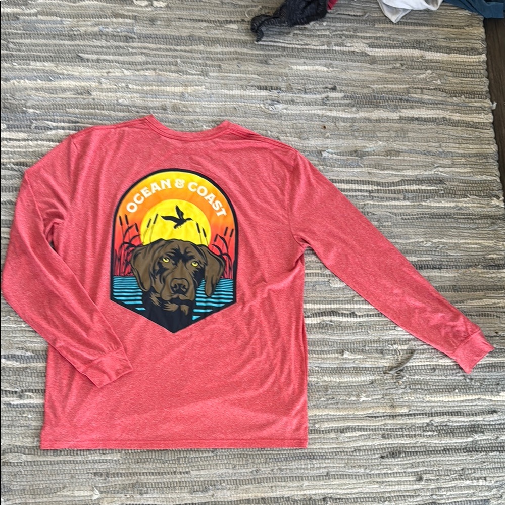 Ocean & Coast Red Long Sleeve Shirt